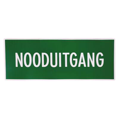 STICKER NOODUITGANG (DUTCH) 30 X 12 CM