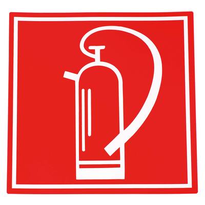 STICKER FIRE EXTINGUISHER POSITION 10 X 10 CM