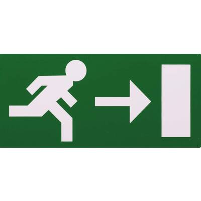 STICKER, VLUCHTWEG RECHTS