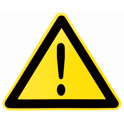 STICKER CAUTION GENERAL 20 X 20 X 20 CM