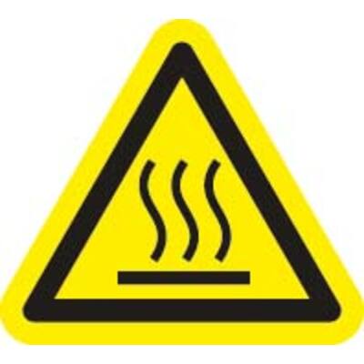STICKER PAS OP! HEET! 5 X 5 X 5 CM