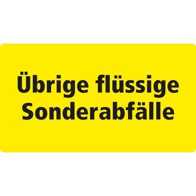 STICKER ÜBRIGE FLÜSSIGE SONDERÄBFALLE (DUITS) 18 X 10 CM