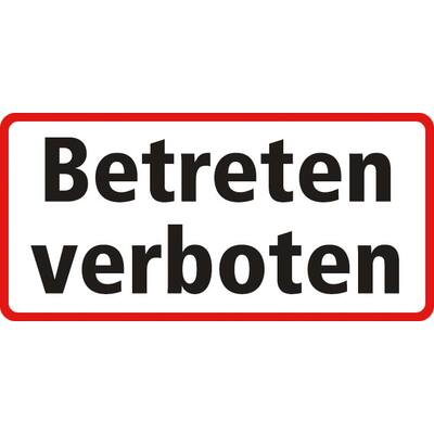 STICKER BETRETEN VERBOTEN (GERMAN) 25 X 12 CM