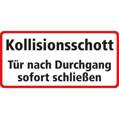 AUTOCOLLANT KOLLISIONSSCHOTT TÜR NACH DURCHGANG SOFORT SCHLIESSEN (ALLEMAND) 25 X 12 CM