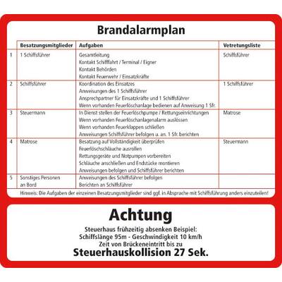 AUTOCOLLANT BRANDSCHUTZPLAN (ALLEMAND) 20 X 18 CM
