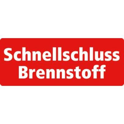 STICKER, SCHNELLSCHLUSS BRENNSTOFF