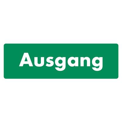 AUTOCOLLANT AUSGANG (ALLEMAND) 30 X 10 CM