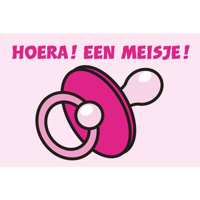 VLAG, HOERA! EEN MEISJE!