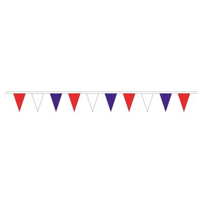 FLAGGENLEINE ROT-WEISS-BLAU 12M