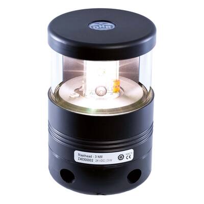 DHR40 LED TOPLANTAARN WIT, ZIJBEVESTIGING