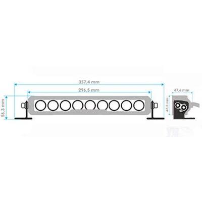 PROJECTEUR À LED MANTAGUA BREHAT - 3000LM 12-36V (IP67) (ANGLES 40 DEGRÉS)