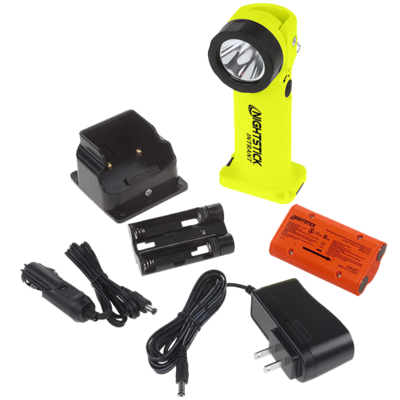ATEX (ZONE 0) ZAKLAMP VERTICAAL NIGHTSTICK DUAL LIGHT, DRAAIKOP EN OPLAADBAAR