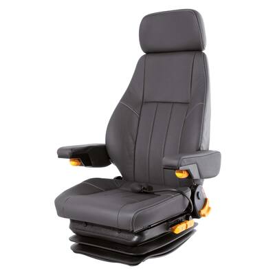 SIÈGE DE PILOTAGE LEHAR XL CUIR NOIR SANS SUPPORT