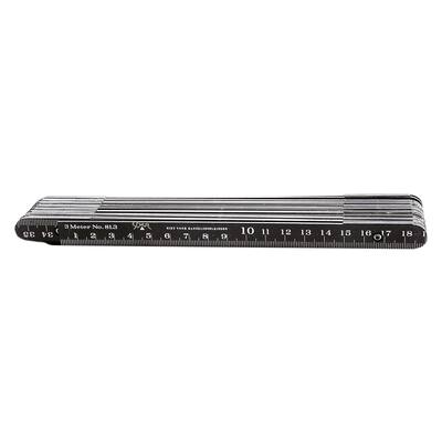 ALUMINIUM RULE BLACK 3 METER   