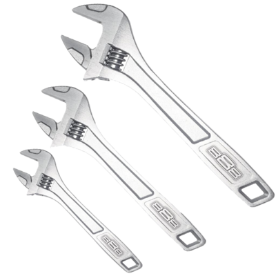 T8 VERSTELBARE MOERSLEUTEL SET 3 DELIG 150MM/200MM/250MM