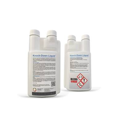 KNOCK DOWN LIQUID (BIOCIDE), CHEMICALIËN VOOR REINIGING GASOLIE 0,5KG (19 STUK/DOOS)