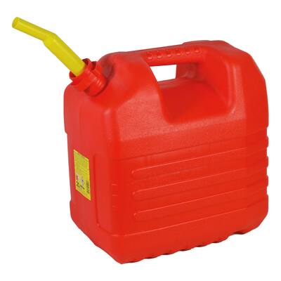 PLASTIC RED JERRY CAN+POURING SPOUT 20L