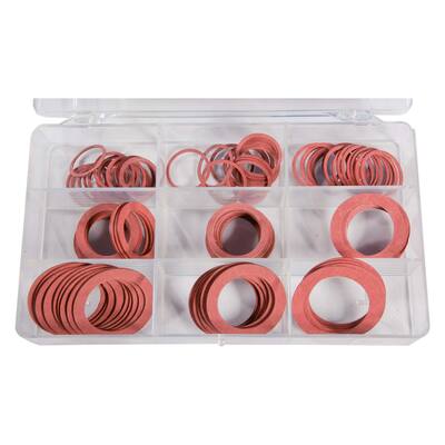 FLAT RING BOX OF ASSORTED WASHERS FIBRE (120 PIECE/BOX)