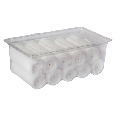 ROULEAU DE PEINTURE ÉPAIS PERLON BLANC 12 CM (10 PIÈCE/BOÎTE)