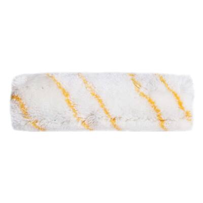PAINT ROLLER PERLON THICK WHITE WITH YELLOW STRIPE 16 CM (10 PIECE/BOX)