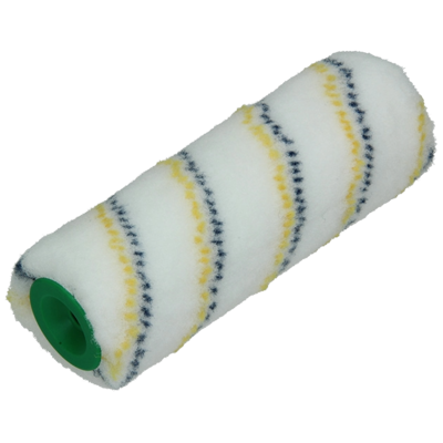 PAINT ROLLER 2K NYLON BLACK/YELLOW STRIPE  18 CM