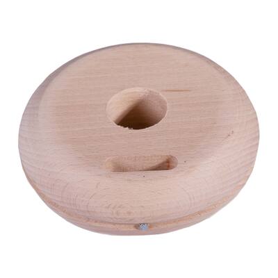 MAST BUTTON WOOD FLAT   75MM - 3"