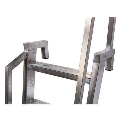 ALUMINIUM AUSSENBORDTREPPE EN1502 ANGEPASSTEM HAKEN