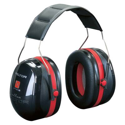 GEHOORBESCHERMER, 3M PELTOR OPTIME III, H540A ZWART/ROOD