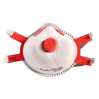 MASQUE PARTICULES P3 + AÉRATION POUR LA RESPIRATION (5 PIÈCE/BOÎTE)