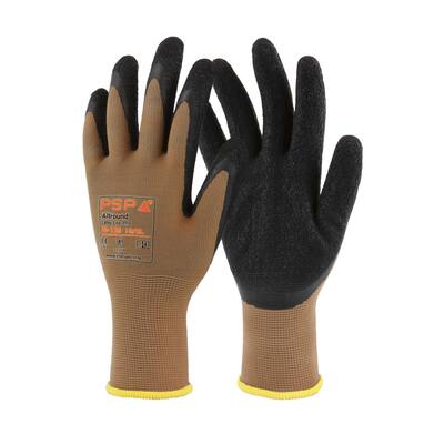 HANDSCHOEN PSP 10-120 ALLROUND LATEX LITE PRO BRUIN