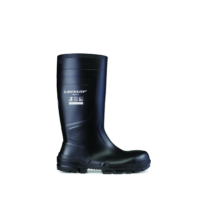 DUNLOP WORK-IT S5 PVC KNIELAARS ZWART