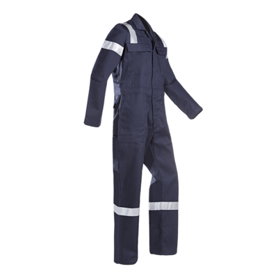 AVERSA OVERALL VLAMVERTRAGEND + ANTISTATISCH, REFLECTERENDE STREPEN