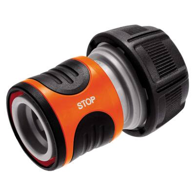 GARDENA HOSE CONNECTOR WITH WATERSTOP   19MM