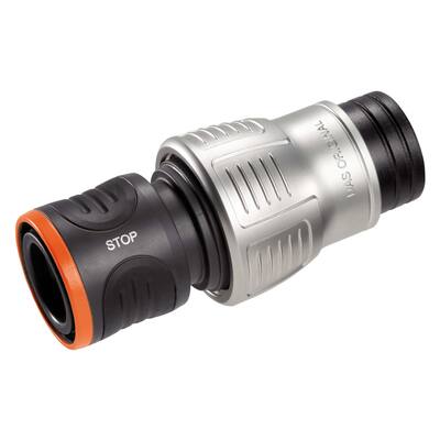 GARDENA HOSE CONNECTOR WITH WATERSTOP PREMIUM 19MM
