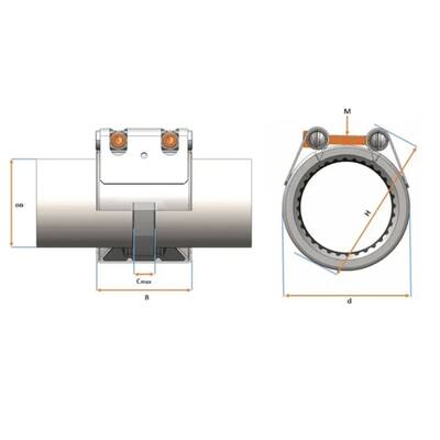 UNI-GRIP S-KOPPELING PN16 33,7MM BEREIK 33,0 - 36,0MM NBR
