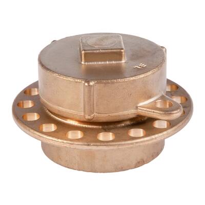 BRASS PIPE CAP 2" PIPE CONNECTION INTERNAL THREAD X 2" CAP INTERNAL THREAD