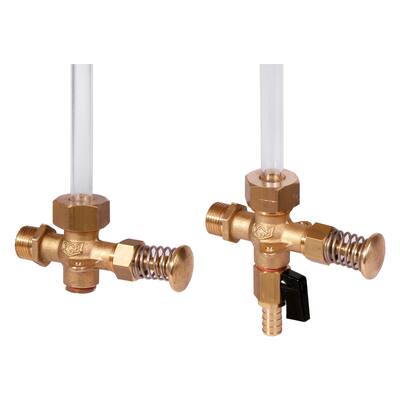  SIGHT GLASS VALVE SELF-CLOSING WITH PLUG 1/2" OUTSIDE THREAD