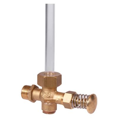  SIGHT GLASS VALVE SELF-CLOSING WITH PLUG 1/2" OUTSIDE THREAD
